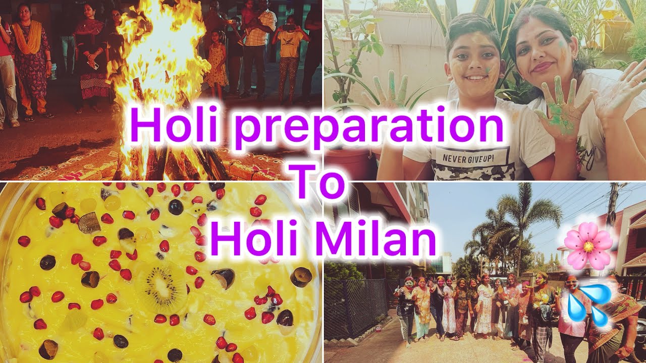 “Holi Preparation to Holi Milan | Full Day Festive Vlog | Rang, Food & Family Fun 🌈”