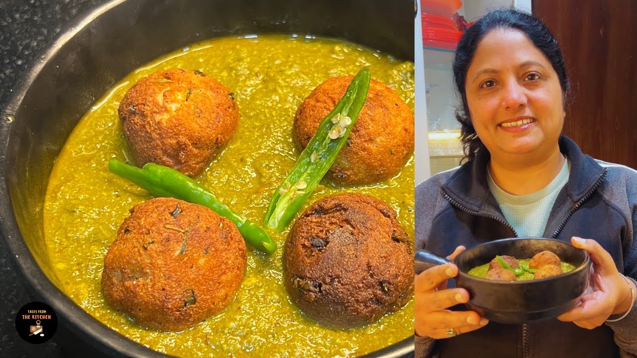 आज बनाया एक दम नए style में पालक पनीर ... palak paneer kofta curry