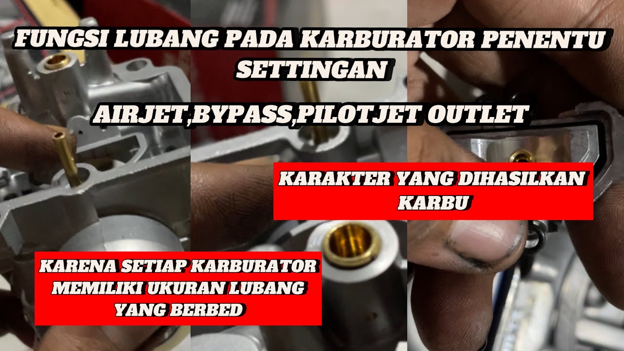FUNGSI LUBANG PADA KARBU || PENENTU MUDAH TIDAKNYA SETTINGAN || ANTI BREBET NGOK !!