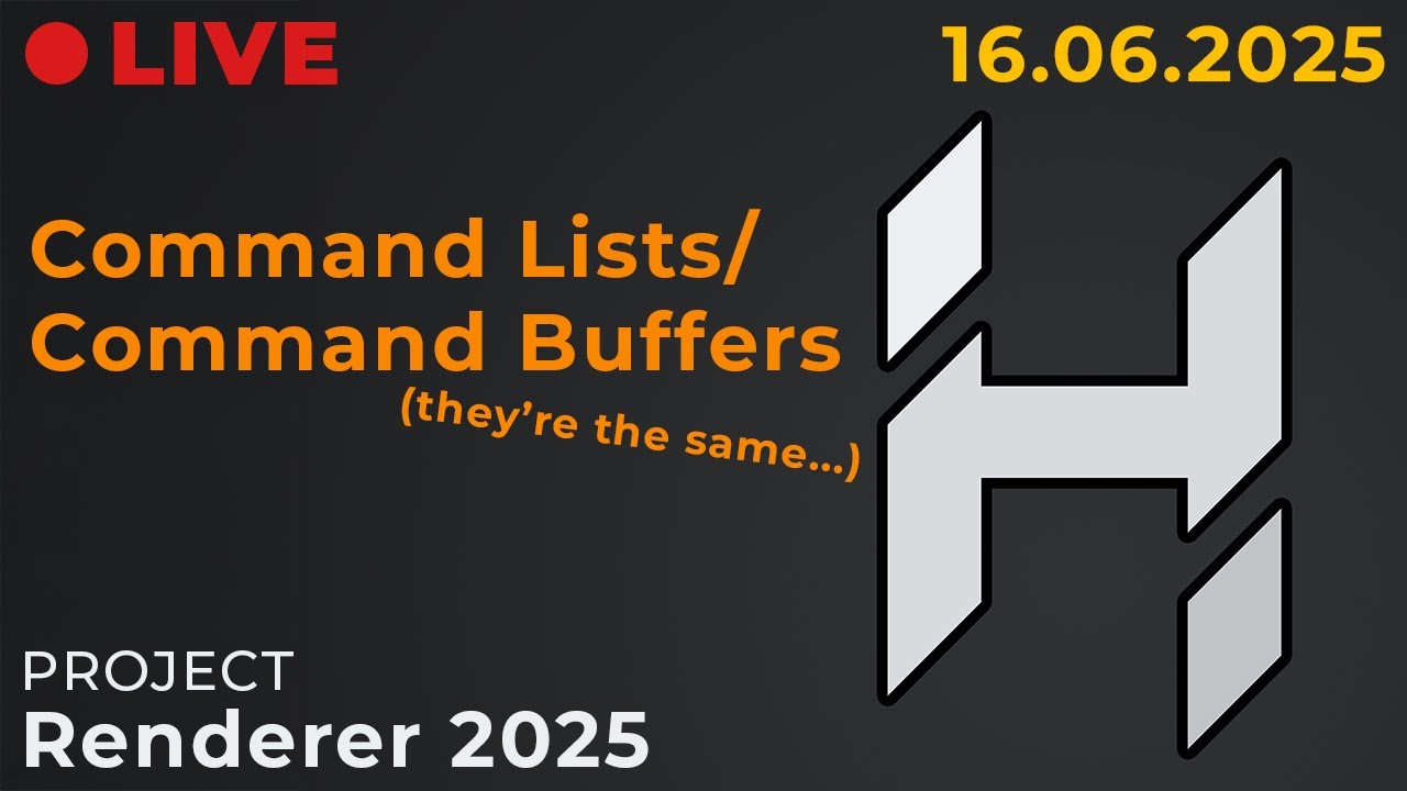 Command Lists/Command Buffers // Renderer 2025 // Hazel Engine Stream (16.06.2025)