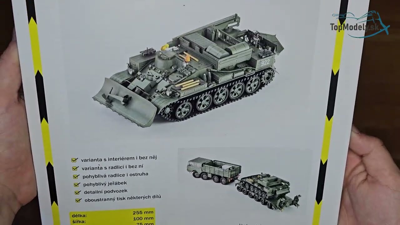 Papierový model VT-55A – armádny vyprosťovací tank
