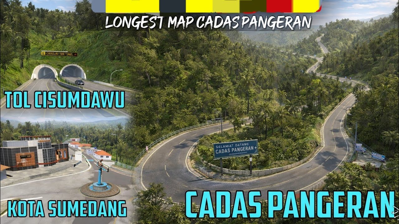 UPDATE MOD MAP CADAS PANGERAN KOTA SUMEDANG DAN TOL CISUMDAWU -  BUSSID