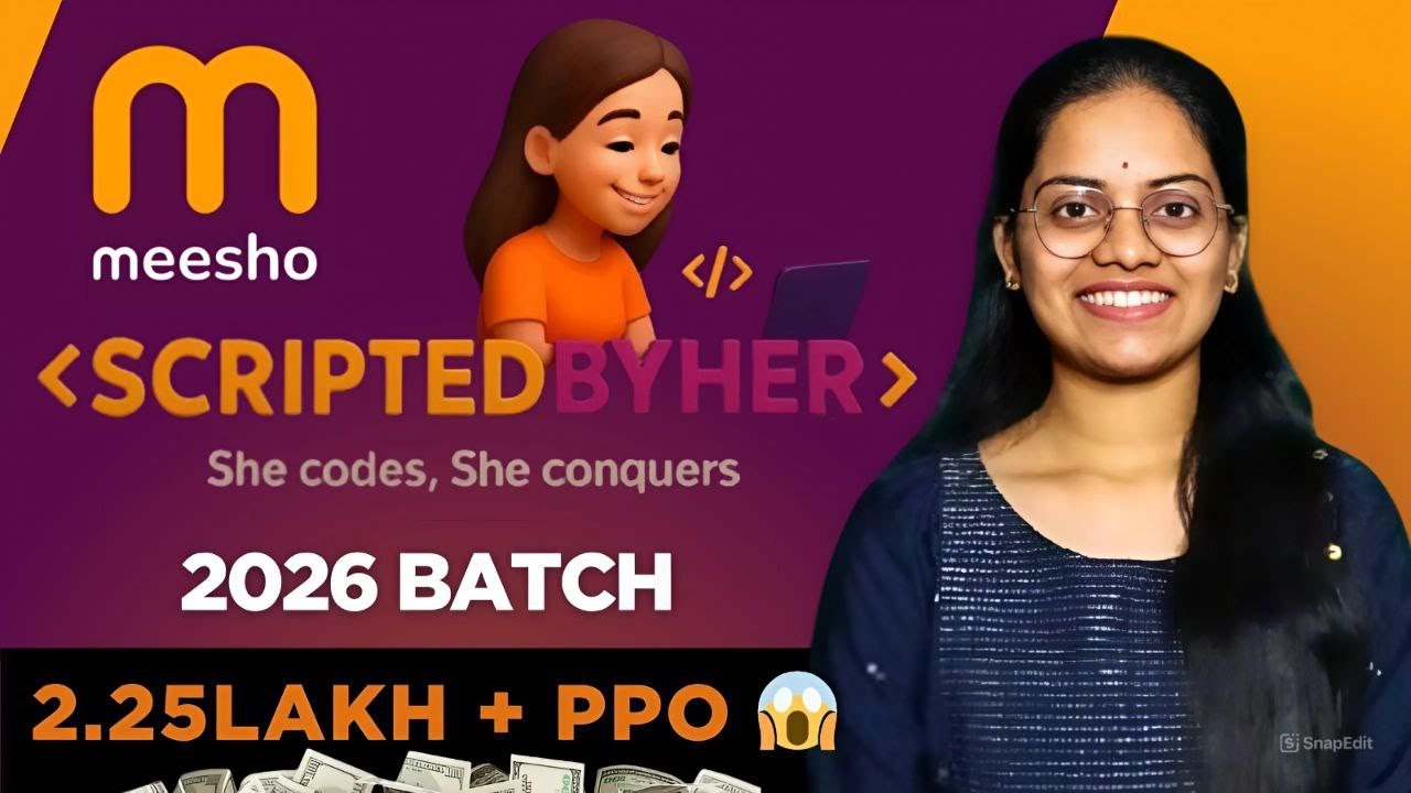 Meesho ScriptedByHer Hackathon 🔥 | Grab PPOs & Cash Prize up to 2.25Lakh 💰😱 | Complete Details