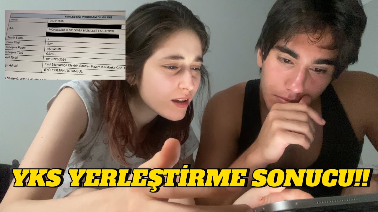 yks 2024 yerleştirme sonucuna bakıyoruz