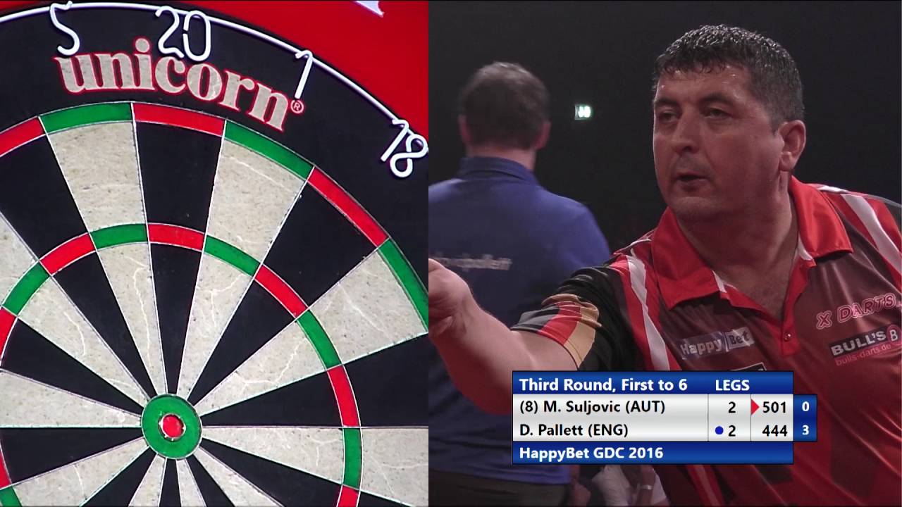 HappyBet German Darts Championship 2016 - Third Round - Mensur Suljovic v Dave Pallett