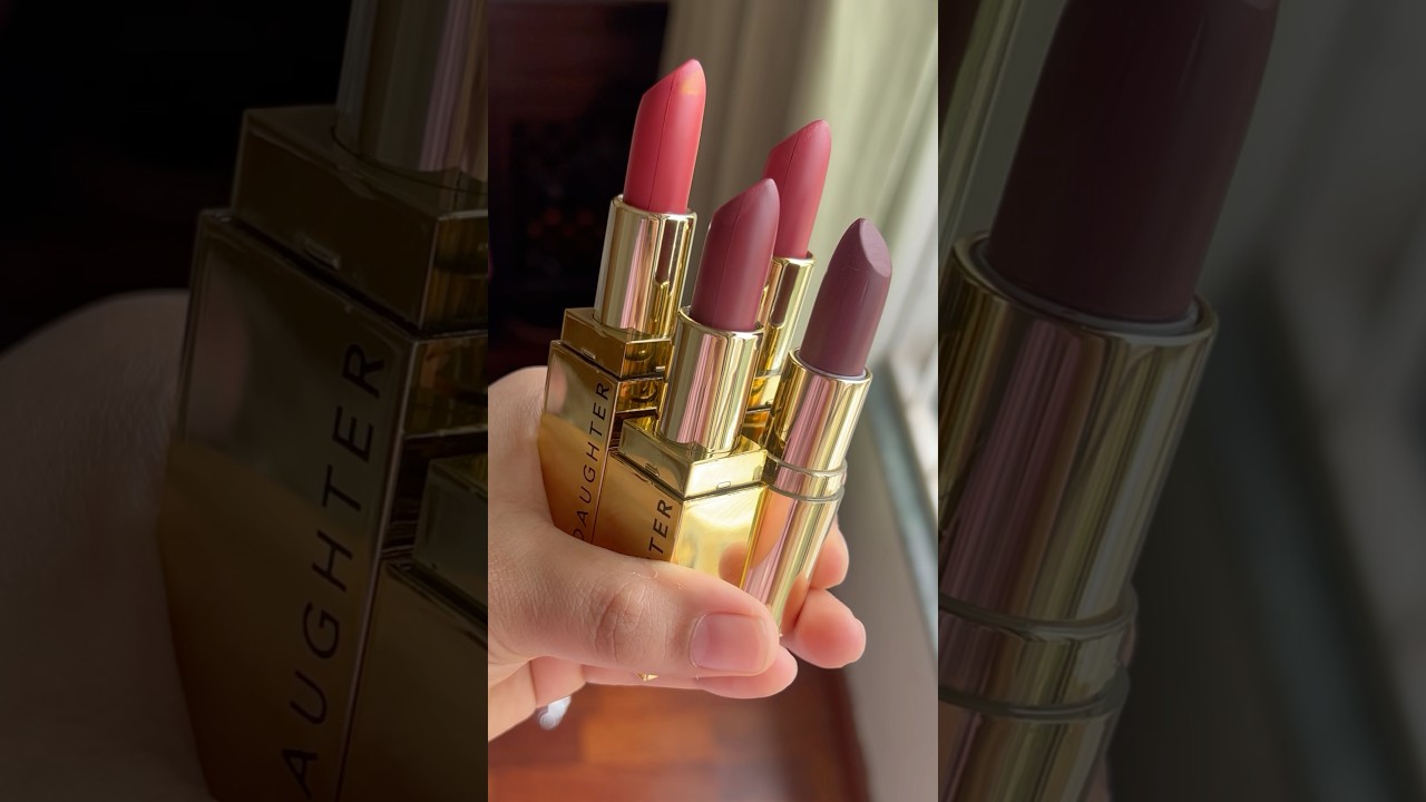 Daughter earth Lipstick #swatches #ytshorts #makeup #shortsfeed #makeupproducts #lipsticklover