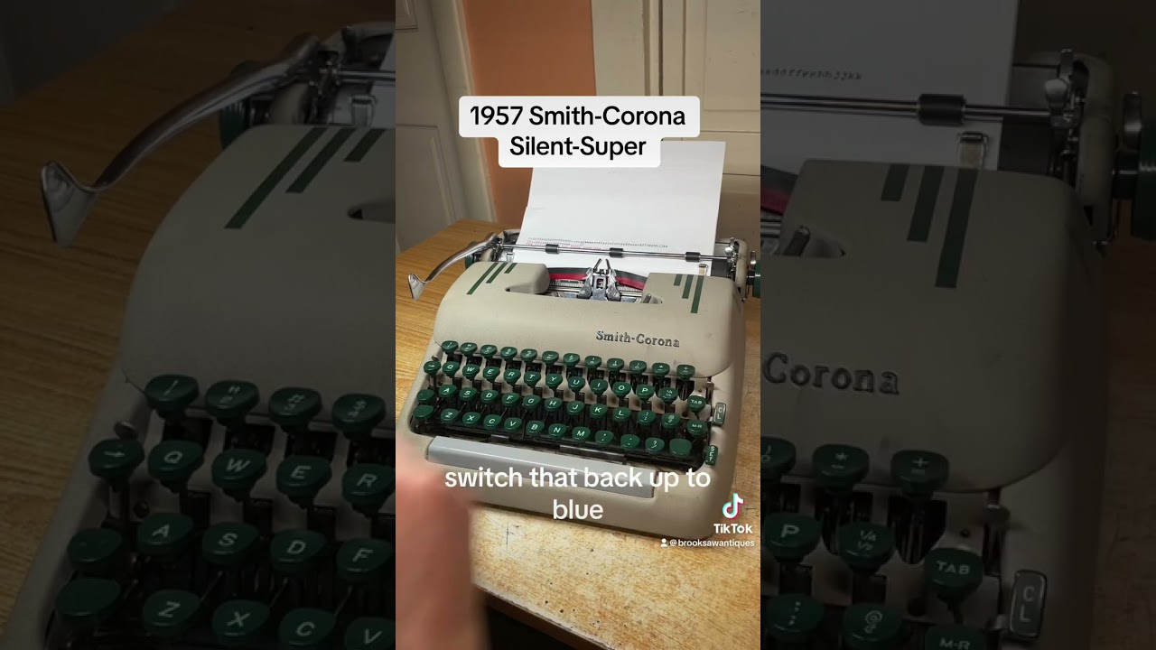 How to use all functions on a Smith-Corona Silent-Super vintage portable typewriter