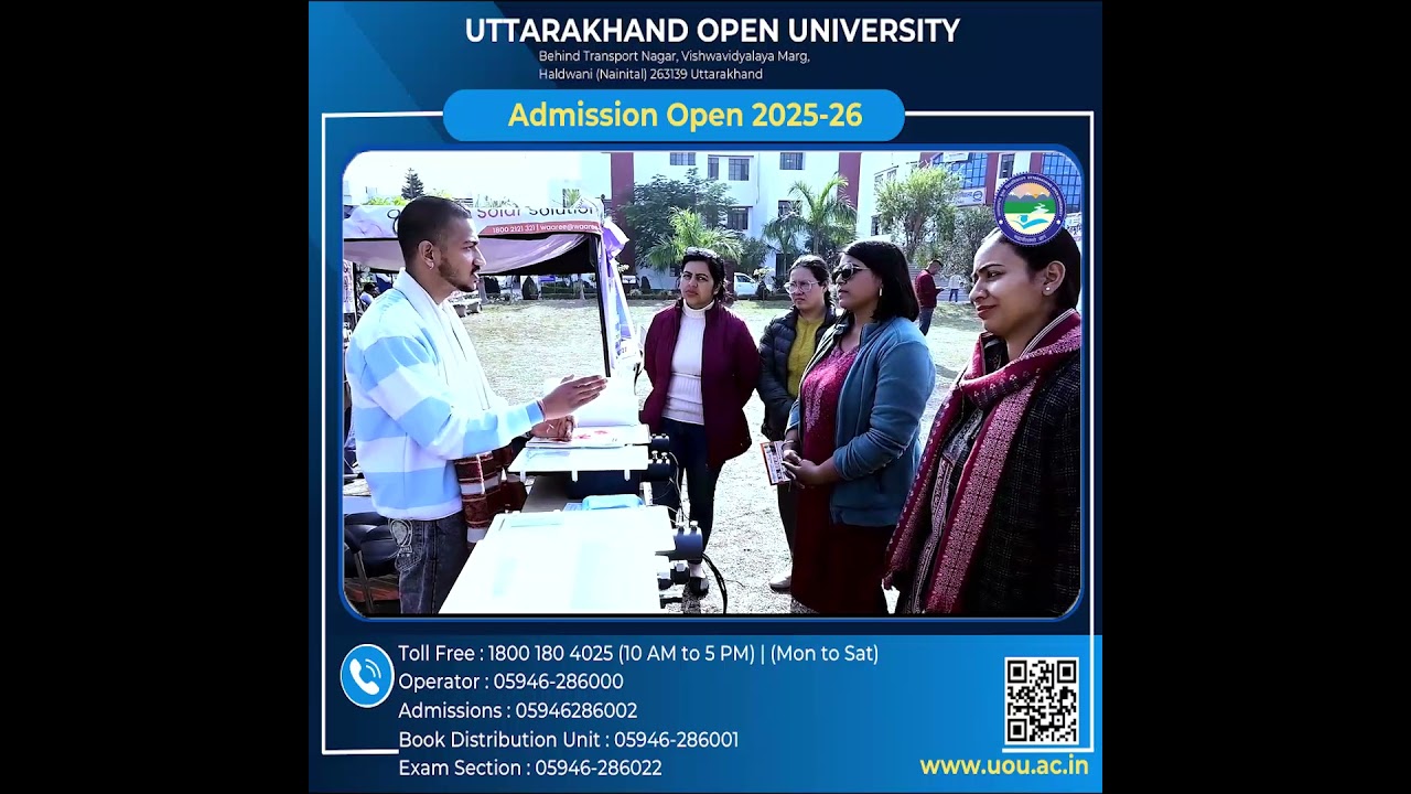 🎓 Admissions Open &ndash; Uttarakhand Open University 2025-26 🎓 #admissionsopen  #distancelearning