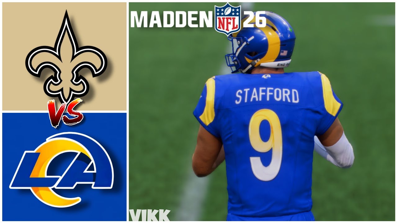 Saints vs Rams Week 9 Simulation (Madden 26 Rosters)