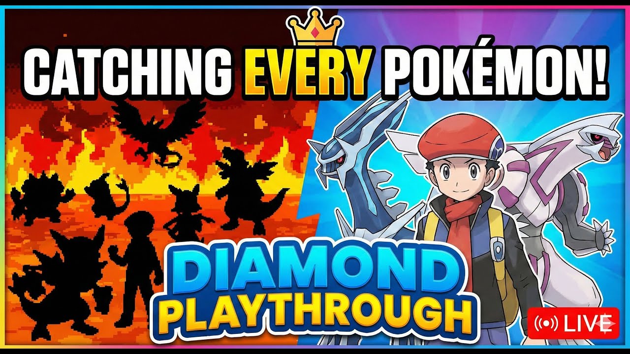 🔴 Pkmn Challenge Origin Dex Gen 4 - Pokemon Platinum - Fullscreen Stream