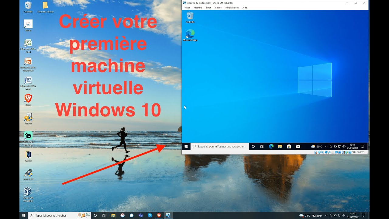 Création d'une machine virtuelle Windows 10 avec Virtualbox