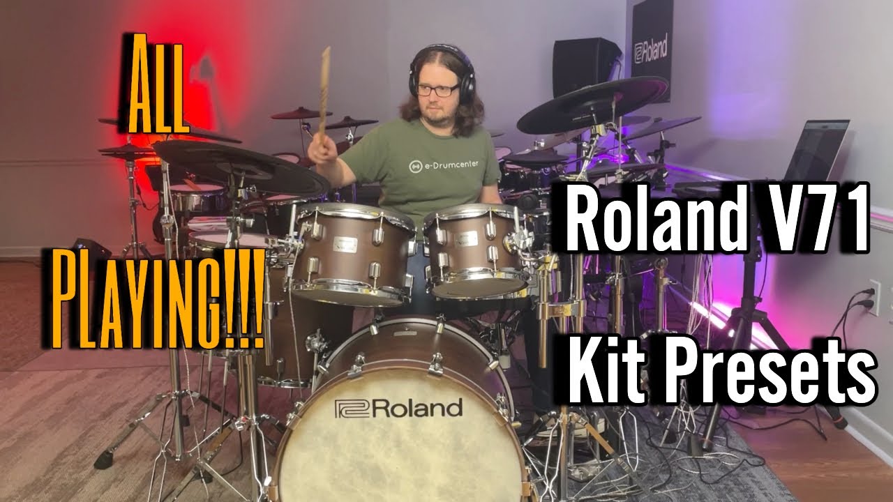 Roland V71 Preset Kits All Playing Demo