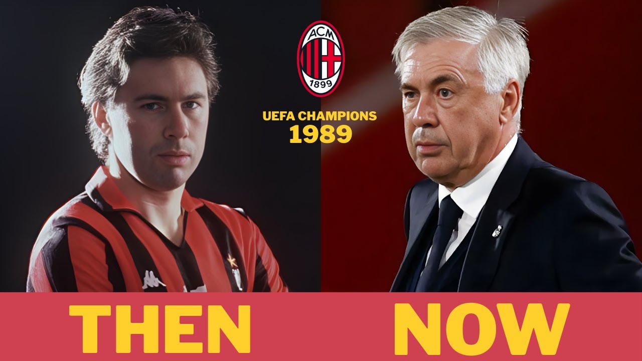 AC Milan 1989 UEFA Champions: Then and Now Full Squad Photos