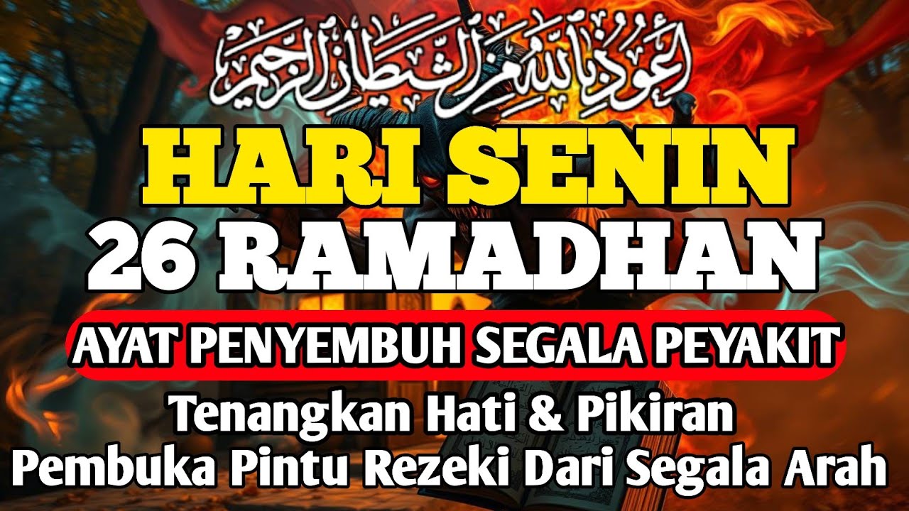 HARI SENIN 26 RAMADHAN DOA PENYEMBUH SEGALA PENYAKIT,INSYAALLAH SAKIT DITUBUHMU SEMBUH  By ALAA AQEL