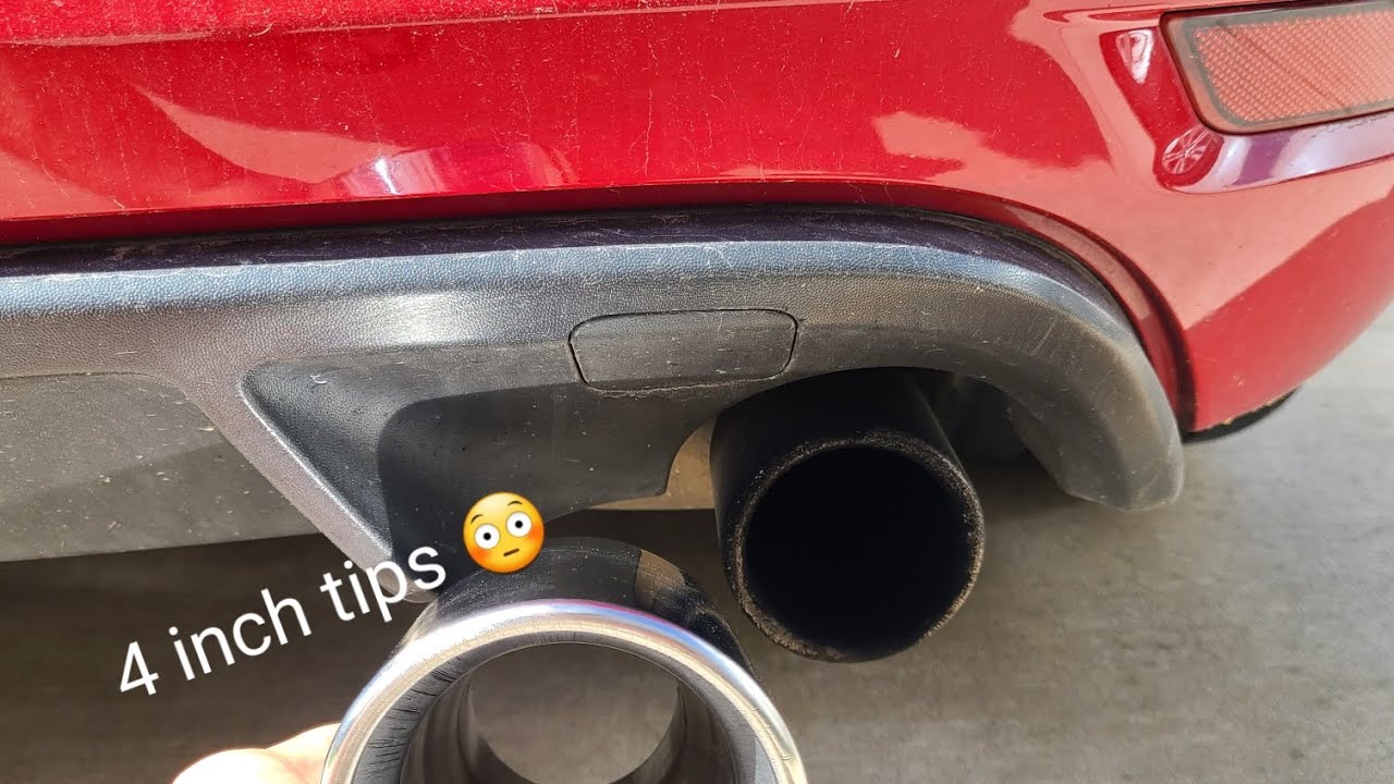 golf mk6 gti gets new exhaust ( extremely loud) cattless downpipe rev 9 muffler delete!!!!