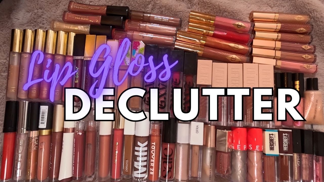 MAKEUP DECLUTTER 2024! \ Episode 7: Lip Gloss, Cutting My Collection by Half!
