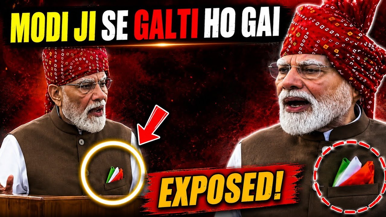 PM Modi Ki Pocket Mein Tiranga Ulta?! 😱 Sach Kya Hai?