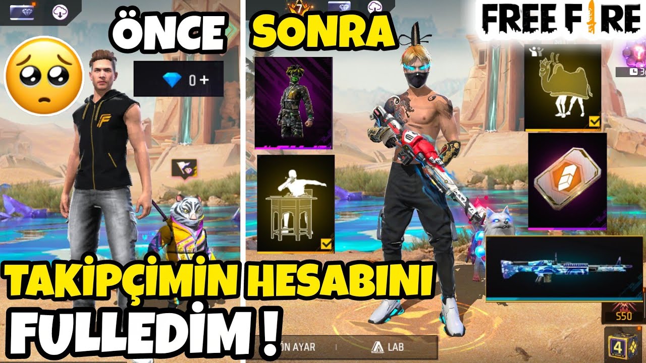 BOT HESABI GELİŞTİRDİM ! - PRO HESABA ÇEVİRDİM - ELMAS HARCAMA - HER ŞEYİ ALDIK FREE FİRE