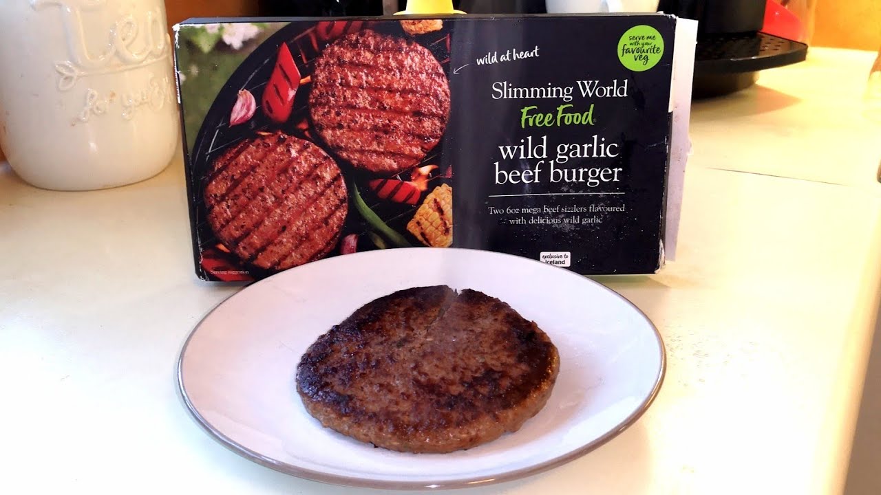 Slimming World Wild Garlic Beef Burgers | Iceland | Food Review