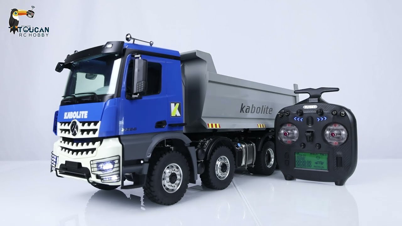8X8 Kabolite RC Hydraulic Tipper Remote Controlled Simulation Car 1/14 K3366 ST8 Dumper Truck