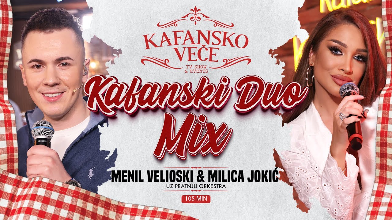 MENIL VELIOSKI & MILICA JOKIC - KAFANSKI DUO MIX 105MIN |UZIVO| ORK ACE STOJNEVA| 2024 KAFANSKO VECE