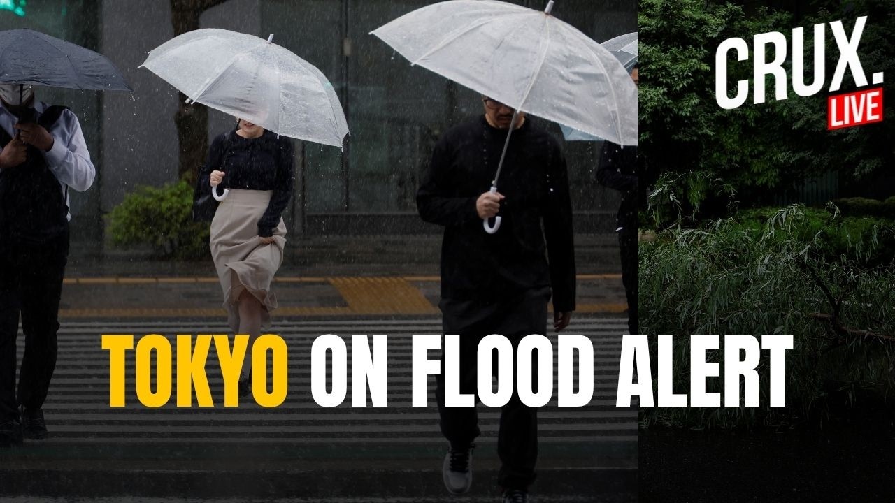 Japan LIVE | Tropical Storm Jangmi Brings Fierce &zwnj;Winds, Torrential Rain, Tokyo On Flood Alert |Crux