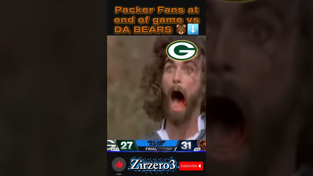 Packer fans forgot about the 2nd half |Bears vs Packers| 