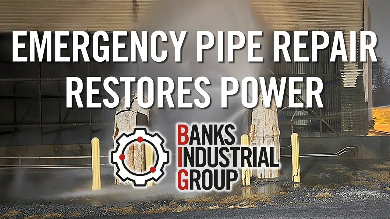 Power Plant Cooling Tower Pipe Wrap Repair