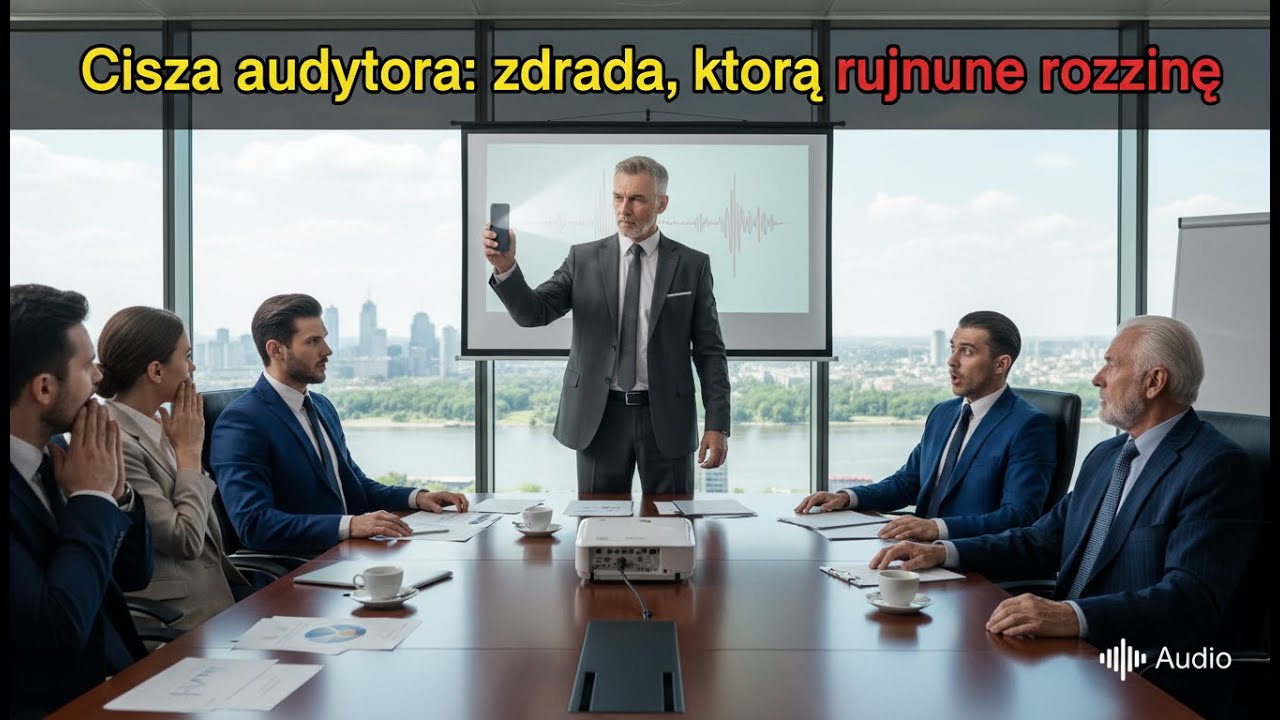 Syn szefa fałszuje finanse + milczący audytor ujawnia nagranie w sali zarządu.