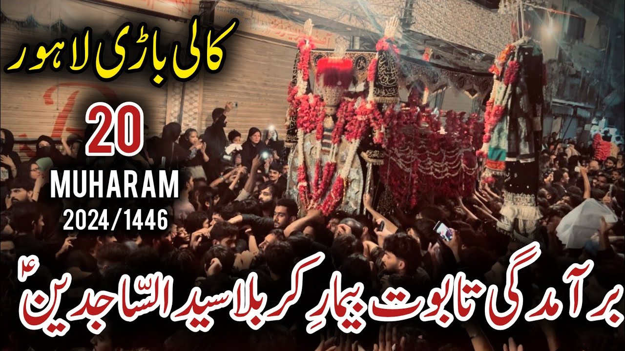 Baramdagi Taboot Imam Sajjad as | 20 Muharam 2024 | Kali Bari Lahore | Haji Ansar Home