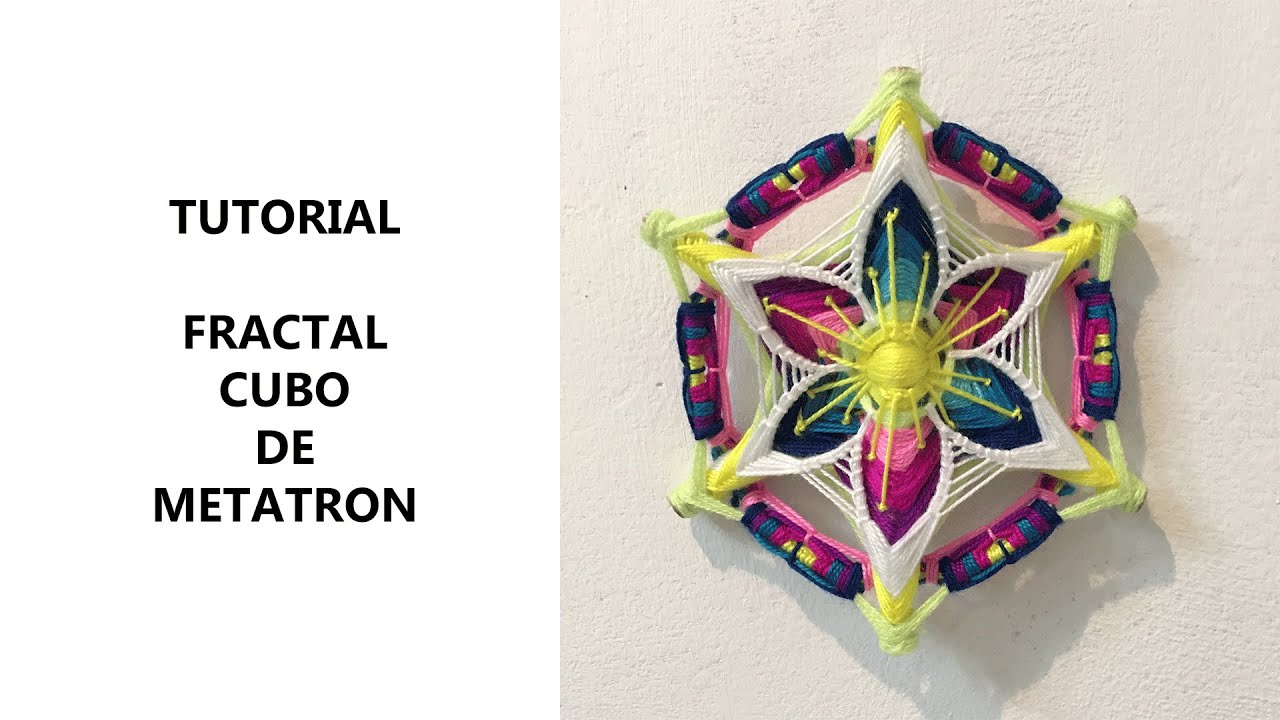 FRACTAL CUBO DE METATRON #englishsubtitles, #sacredgeometryart #metatronscube #mandalatutorials