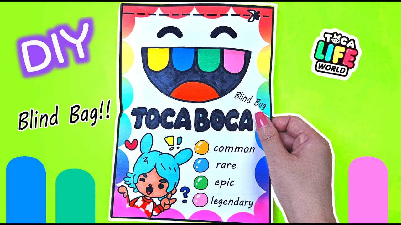Toca Boca Blind Bag Unboxing #paperdiy #diy #asmr