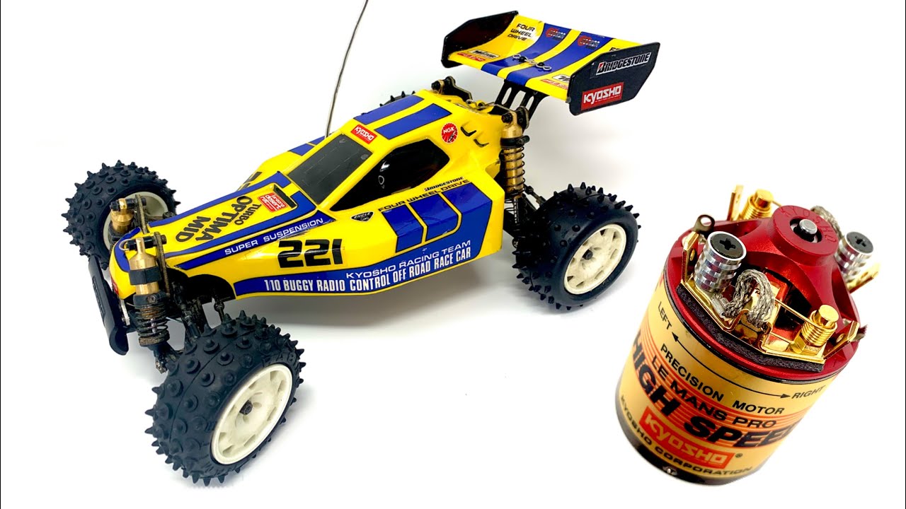 Первый взгляд на винтажную радиоуправляемую багги Kyosho Turbo Optima Mid. Распаковка и многое др...