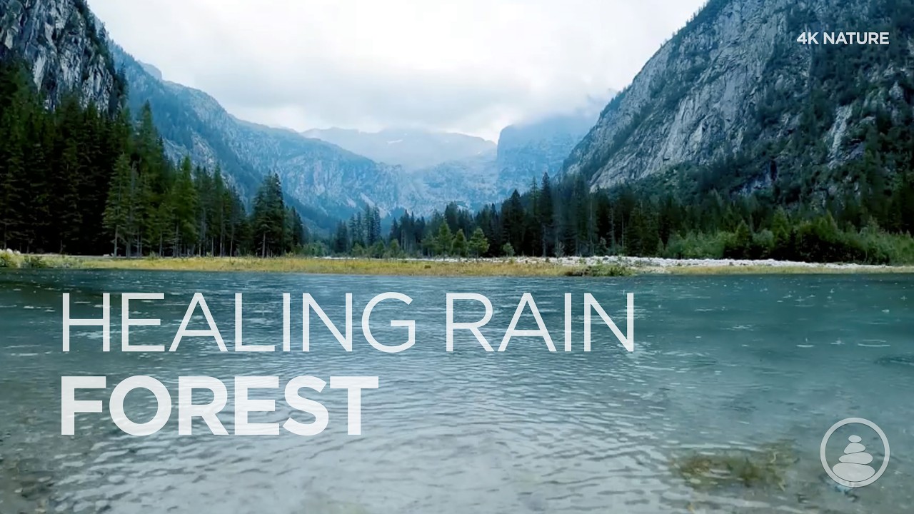 Forest Rain & Mountain Lake 4K: Relaxing Nature Sounds for Deep Sleep & Focus 🌧️🌲