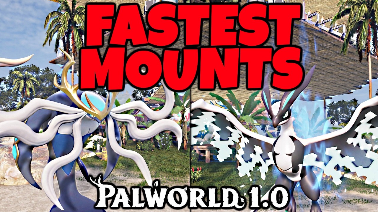 The Best & Fastest Mounts in Palworld 1.0 - Flying Mount, Ground Mount & Water Mount