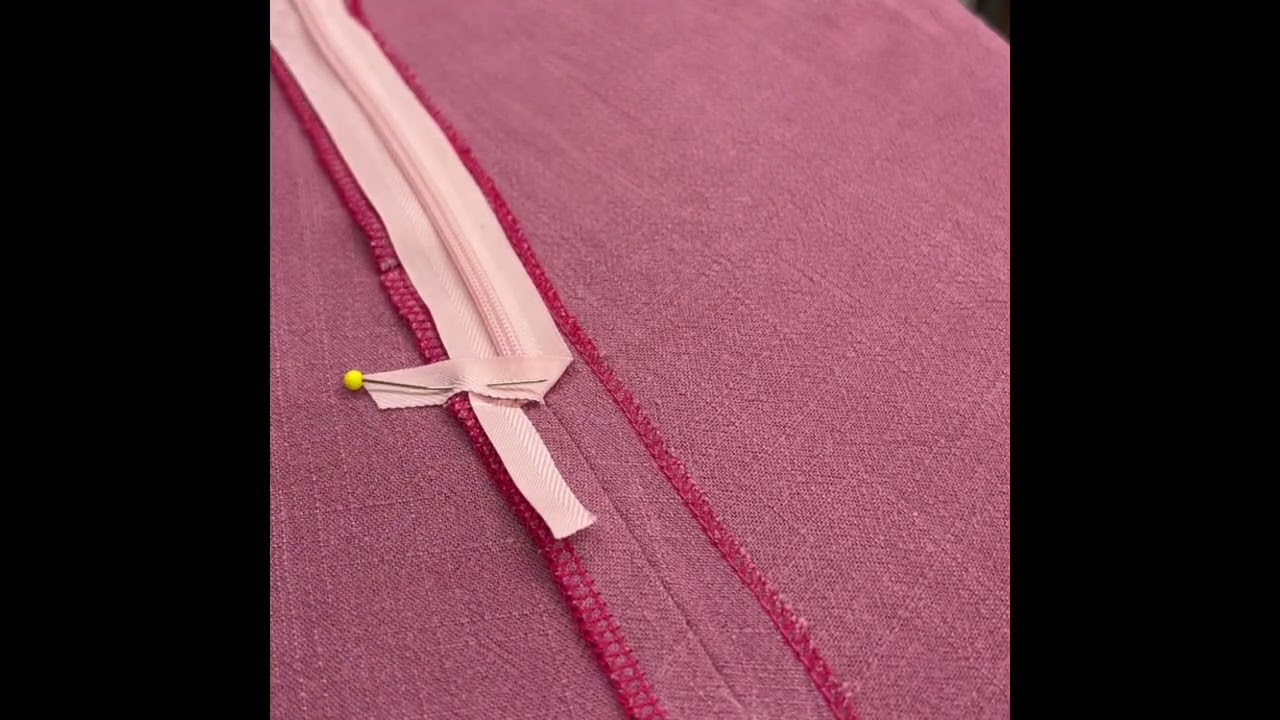 How to finish of the ends of zip that's a bit too long