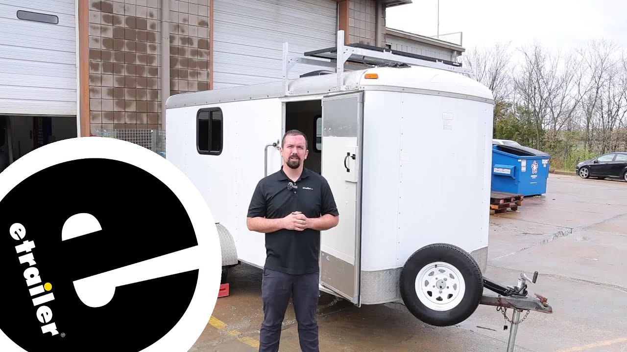 How does the etrailer Solar Expansion Kit fit on an Enclosed Trailer?