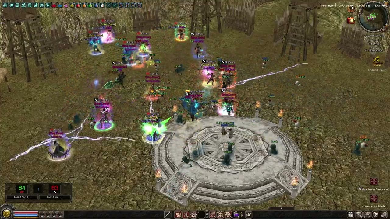 Renaci2 VS NoMercy / Metin2 Zarox Guerras Retro Nivel 70!