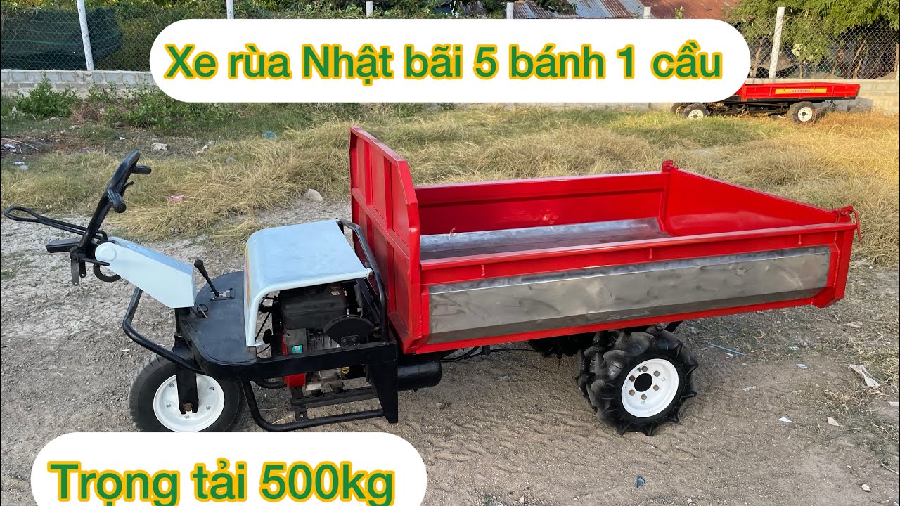 Xe rùa Nhật bãi 5 bánh 1 cầu có ben trọng tải 500kg , bà con quan tâm liên hệ e thủy nha 🥰