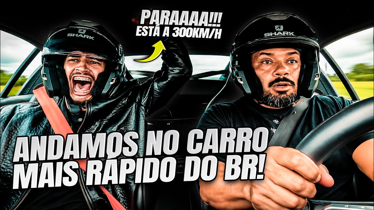 BALESTRIN E BISTECONE ANDARAM NO CARRO MAIS R&Aacute;PIDO DO BRASIL !!! MAIS DE 300KM POR HORA!