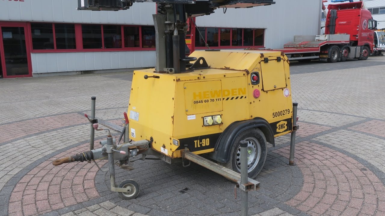 776279 SMC TL90 MOBILE LIGHTNING TOWER TL-90 TOWER LIGHT 900CM W/GENERATOR 230V 2007 4725H