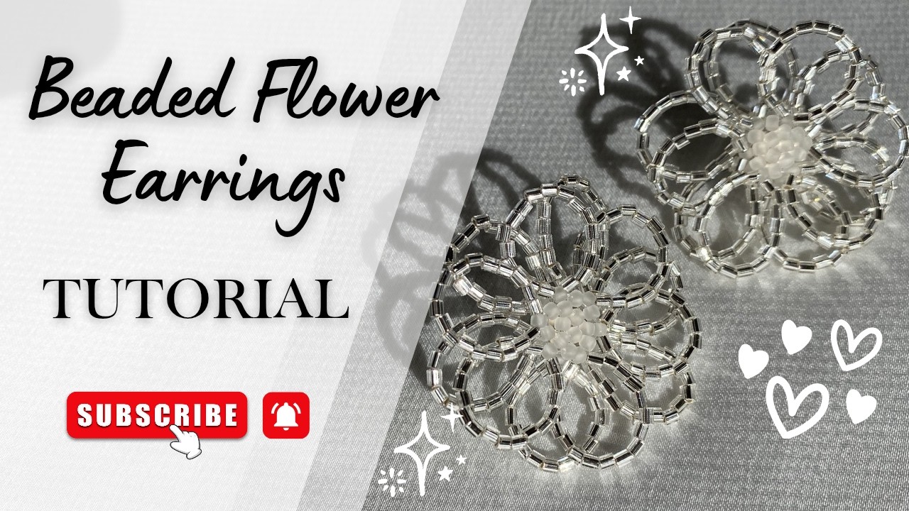 Beaded Flower Earrings Tutorial