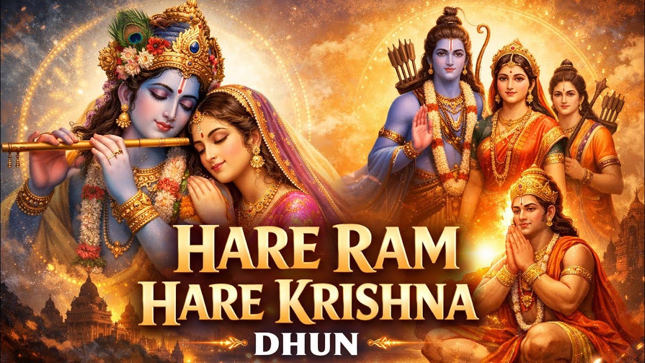 Hare Ram Hare Krishna Dhun | Pure Devotional Music for Inner Peace