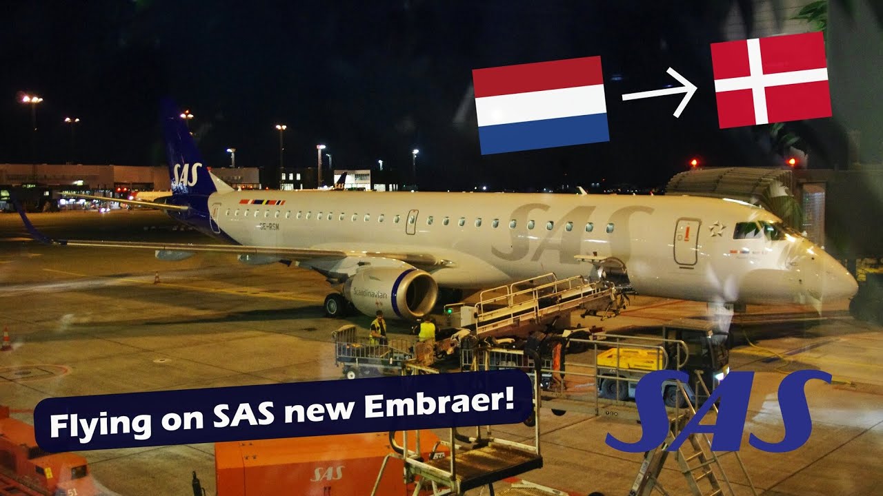 4K | TRIP REPORT | SAS Embraer E195 | AMS-CPH ✈