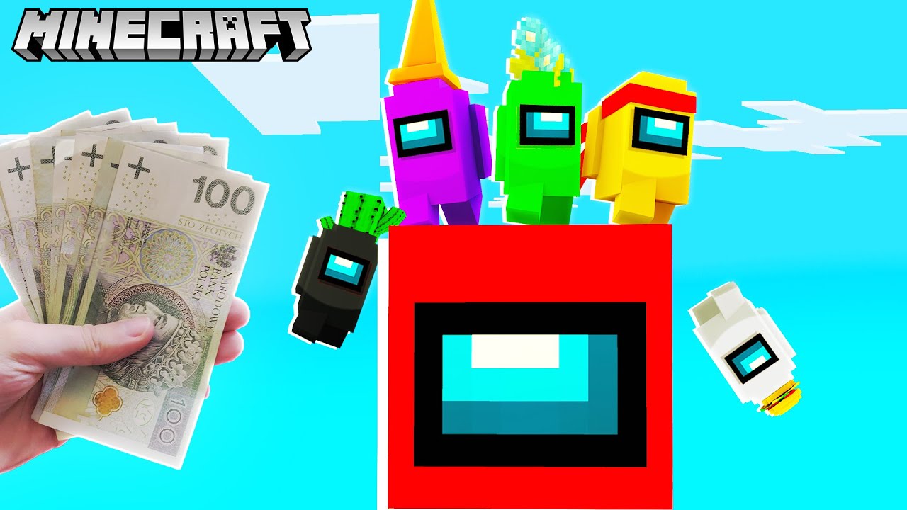 KTO OSTATNI Z CREWMATE'ÓW PRZEŻYJE WYGRYWA 1000 ZŁOTYCH! MINECRAFT/AMONG US
