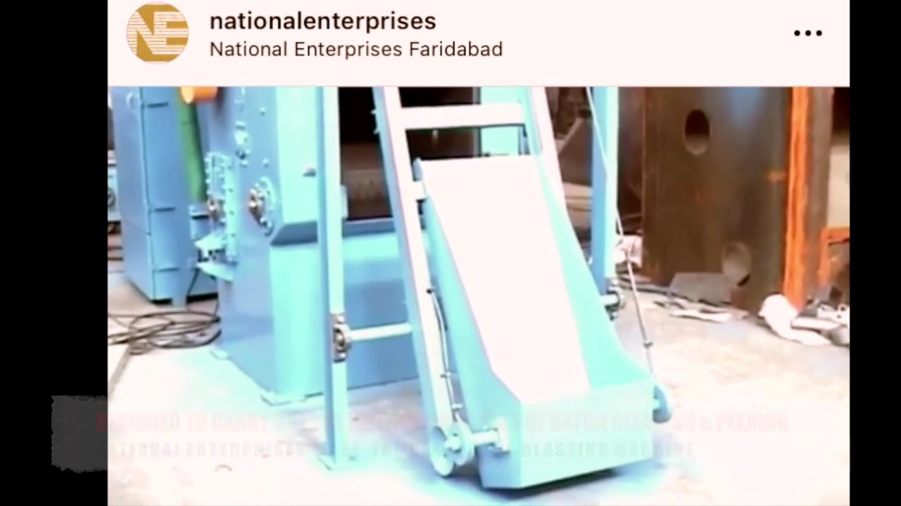 TUMBLAST/ TUMBLE TYPE AIRLESS ABRASIVE BLASTING MACHINE  - MAKE NATIONAL ENTERPRISES