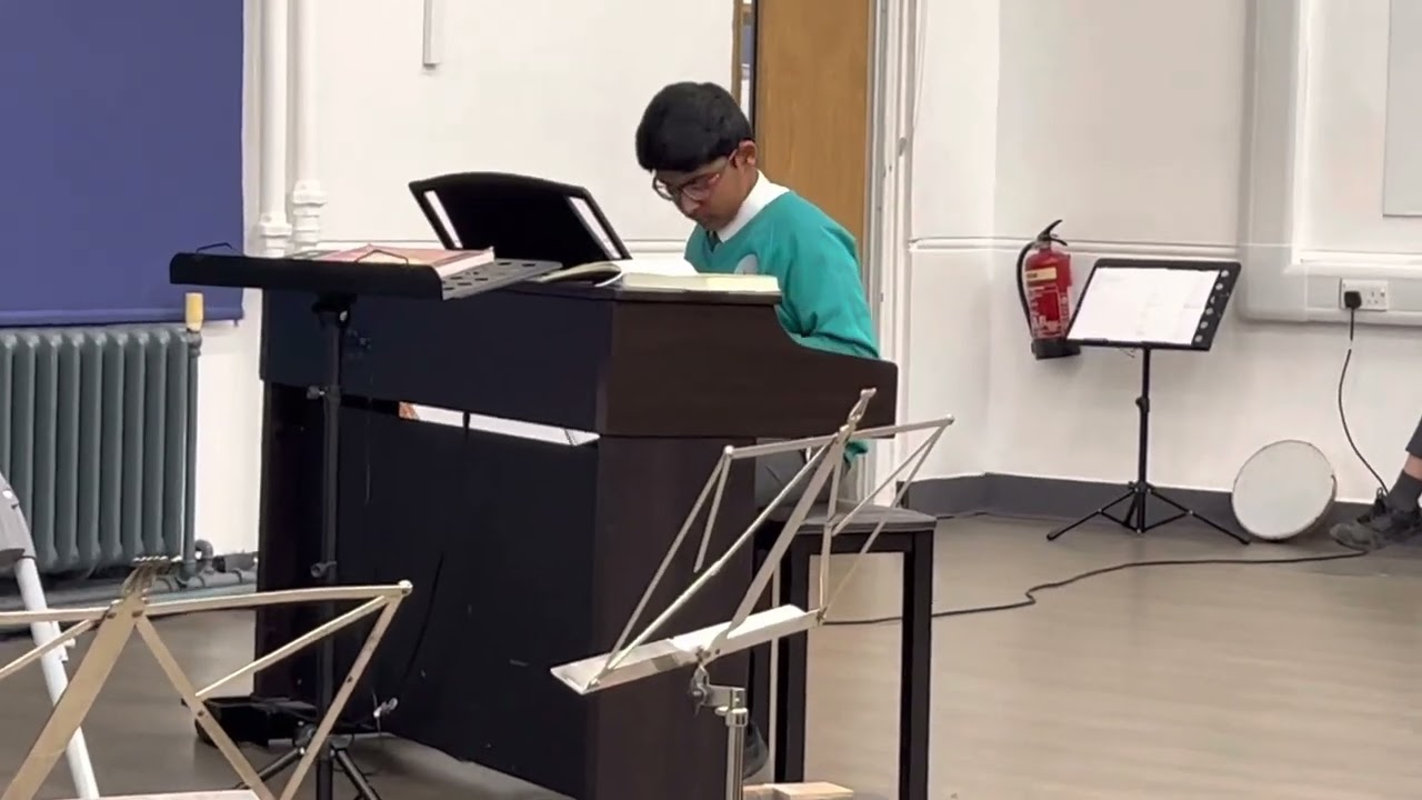 Reyansh performing at Musical Showcase Broadheath Primary school March 2023