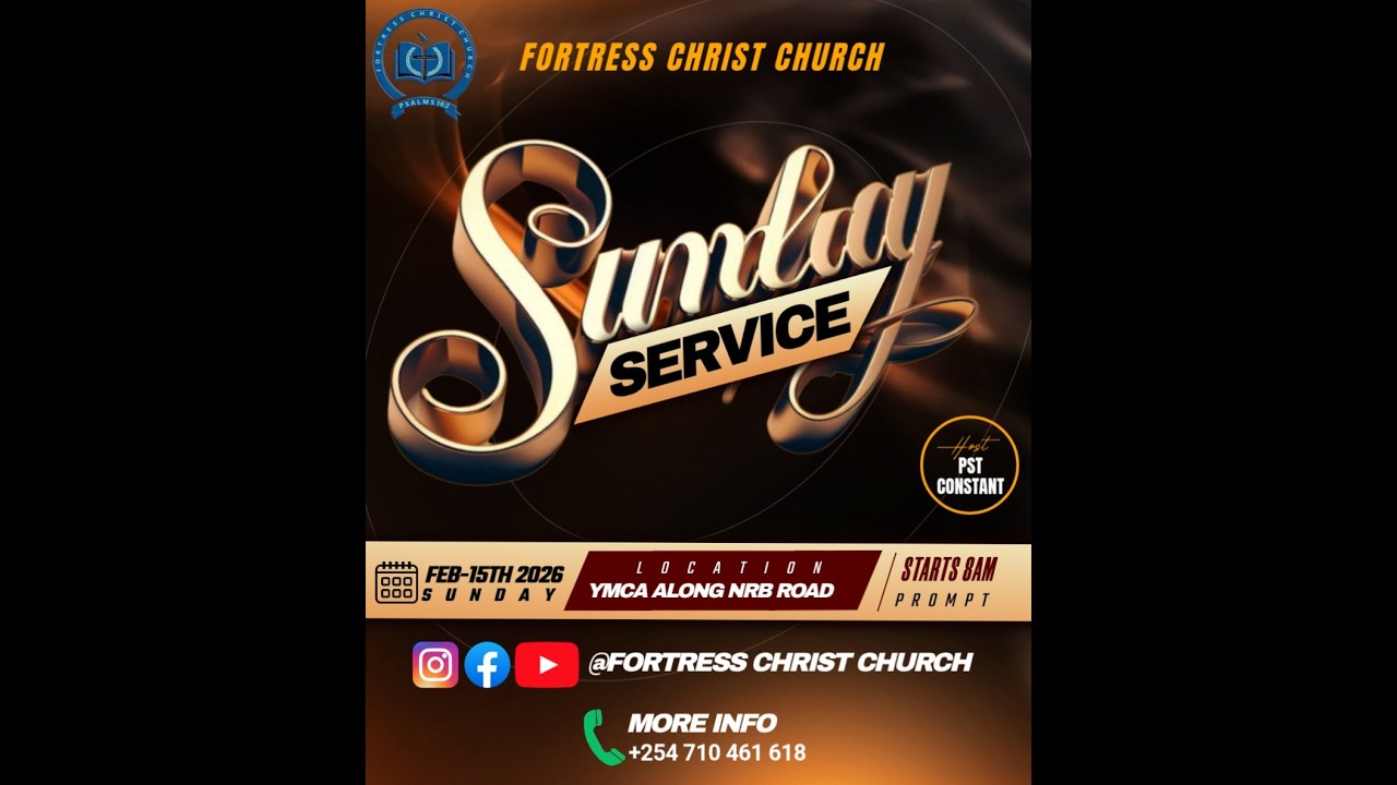 FORTRESS CHRIST CHURCH| SUNDAY SERVICE| 15TH FEBRUARY 2026