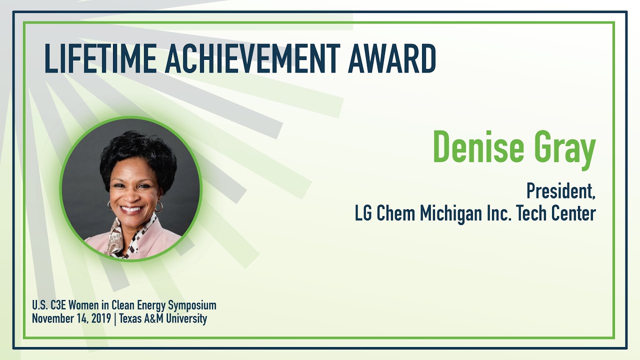 US C3E 2019 - Lifetime Achievement Award Winner: Denise Gray