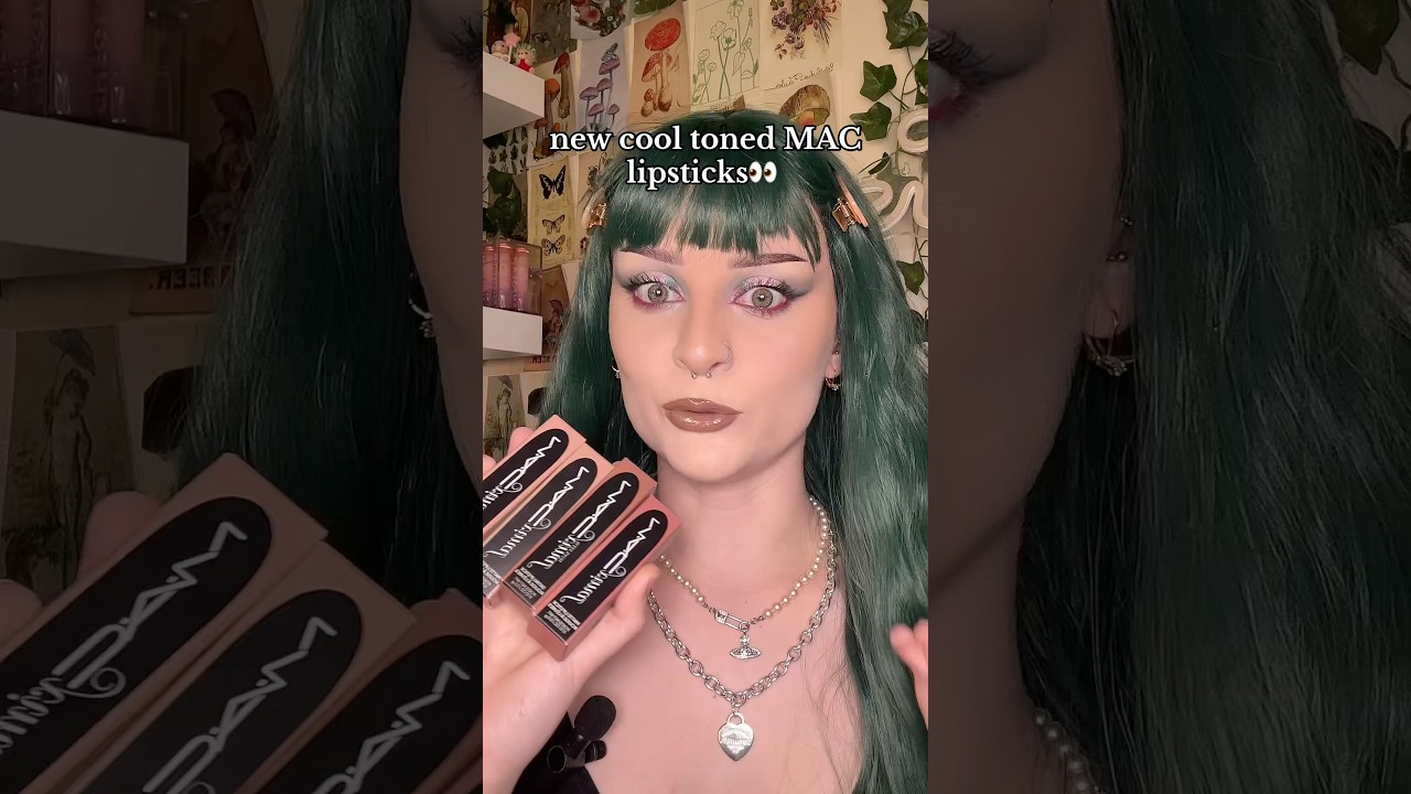 MAC COSMETICS COOL TONED LIPSTICKS 👀 #folio #maccosmetics #angelinajolie #lipstick #makeup